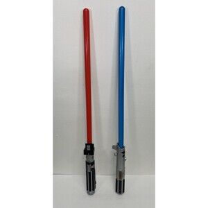 Lot of 2 Disney Star Wars Electronic Battle Clash Lightsaber Light Sounds